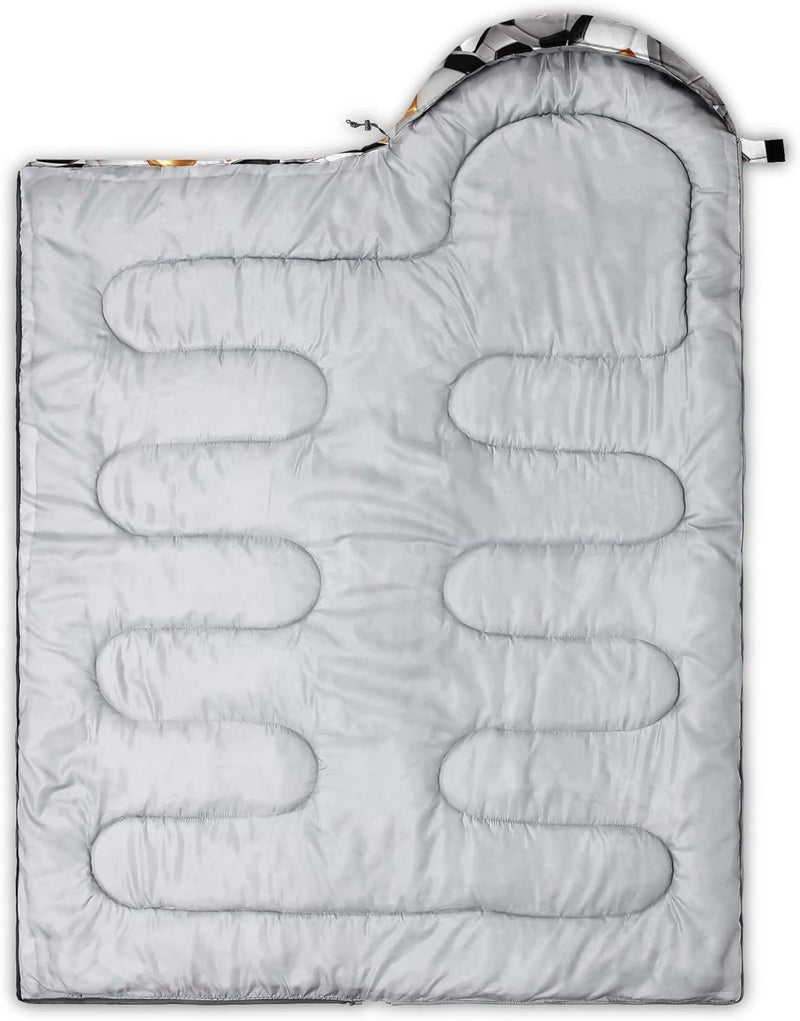QOOMO Camping Sleeping Bags,3 Season Warm & Cool Weather,Lightweight,Waterproof Sleeping Bags for Adults & Kids,Traveling,and Outdoors,Camping Gear Equipment - Image 3